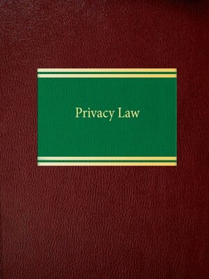 cover image of Privacy Law